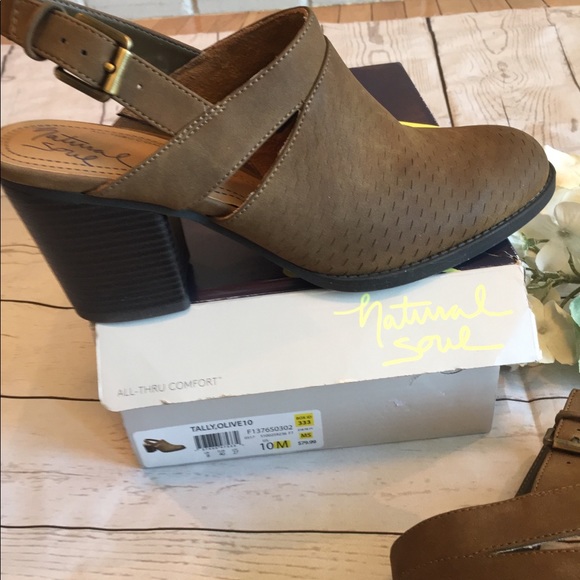 NWT Tally Naturalizer Olive Slingback Bootie SZ 10 - Picture 5 of 7